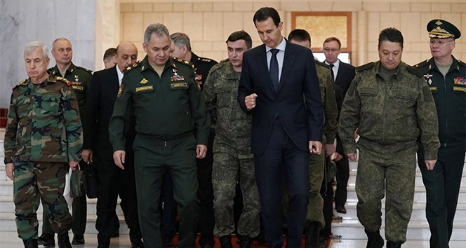 Rusya Savunma Bakanı Şoygu, Suriye’de Esad ile görüştü