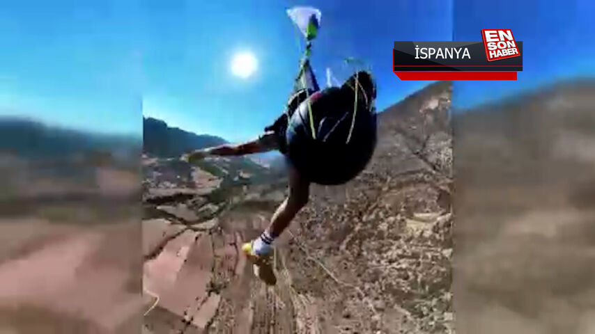İspanya’da paraşütünün ipleri dolandı, yedek paraşütü hayatını kurtardı
