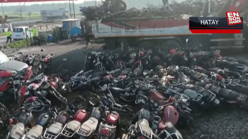 Hatay’da trafikten menedilen motosikletler silah endüstrisinde kullanılacak