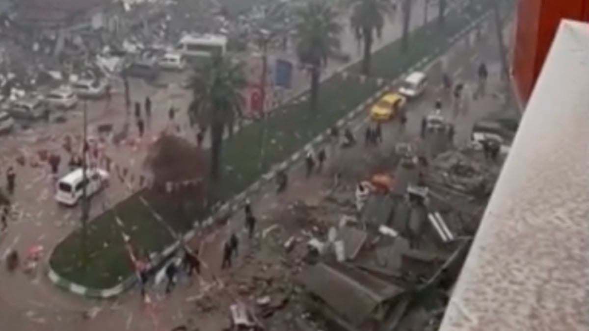 Kahramanmaraş’a deprem sonrası havadan bakış