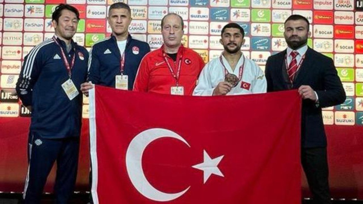 Milli judocu Salih Yıldız’dan İsrail’de bronz madalya