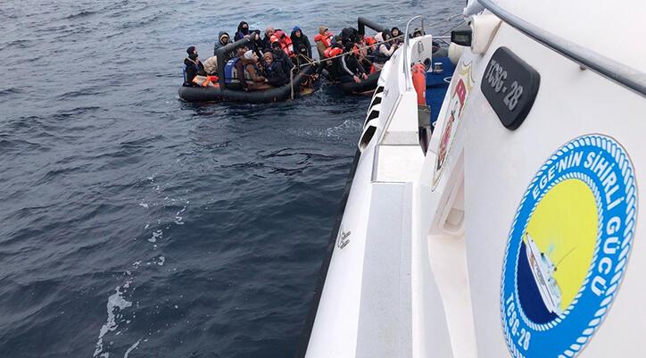 Yunan unsurlarınca ölüme terk edilen 94 kaçak göçmen kurtarıldı