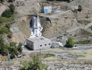 Amasya’da Hidroelektrik Santrali Alanında Heyelan Meydana Geldi