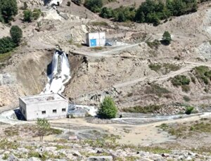 Amasya’da Yaprak HES’te Heyelan Meydana Geldi