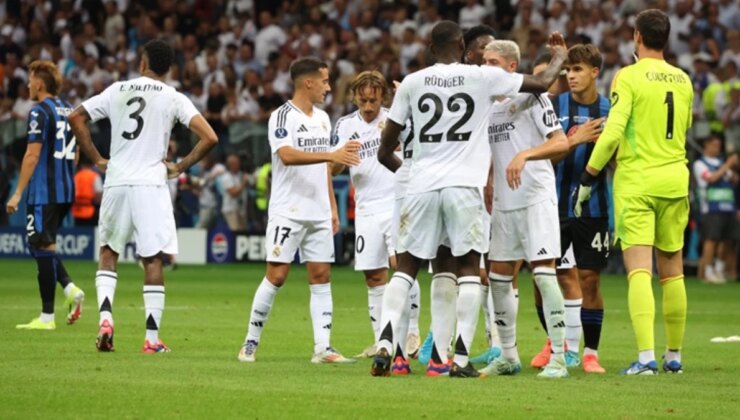 Atalanta’yı 2-0 mağlup eden Real Madrid, UEFA Üstün Kupa şampiyonu oldu