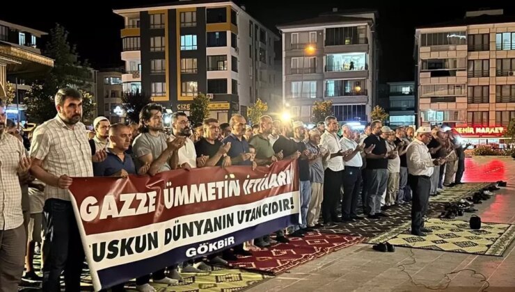 Amasya’da İsrail’in Gazze Şeridi’ndeki akınlar için dua programı düzenlendi