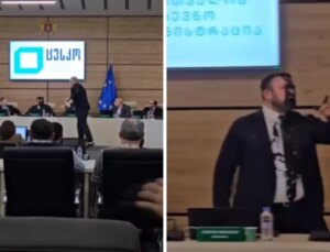 Gürcistan’da Seçim Kurulu Lideri’ne boyalı atak