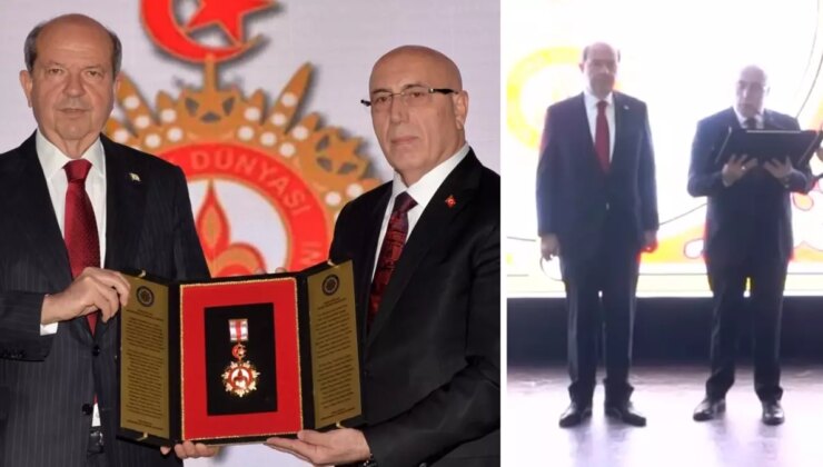 Ersin Tatar’a Türk Dünyası Üstün Hizmet Madalyası verildi